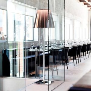 xcelsior, flos, philippe starck, grīdas lampa, dizaina lampa