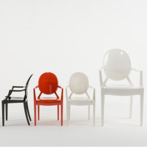 xcelsior, kartell, phillipe stark, dizaina krēsls, lou lou ghost, bērnu krēsls