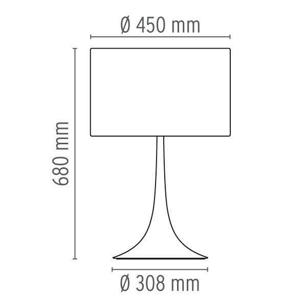 xcelsior, flos, spun lampa, dizaina lampa, galda lampa