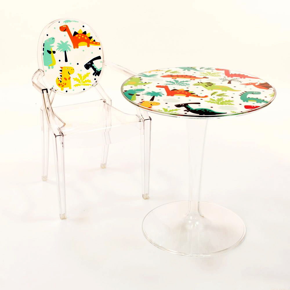 kids dinosaur table and chairs