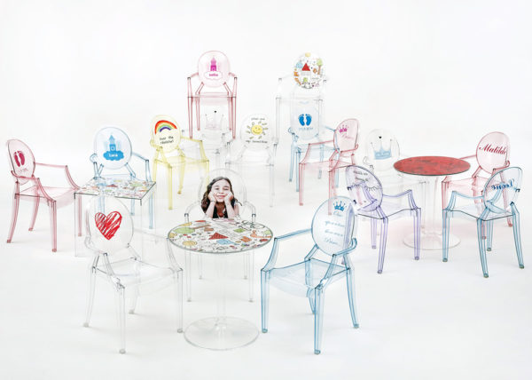 xcelsior, kartell, dāvana, bērnu mēbeles, bērnu galdiņš, dizaina galdiņš, caurspīdīgs galdiņš